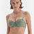Yeşil Balenli Yarı Dolgulu Straplez Sütyen