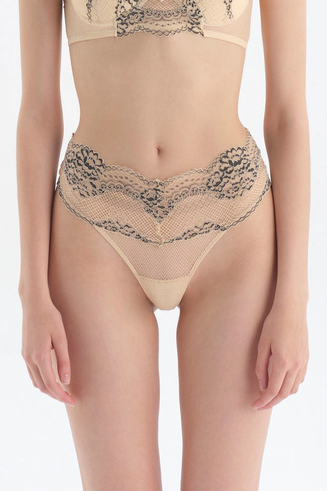 Somon Yüksek Bel Tanga Külot