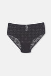 Siyah Yüksek Bel Slip