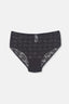 Siyah Yüksek Bel Slip