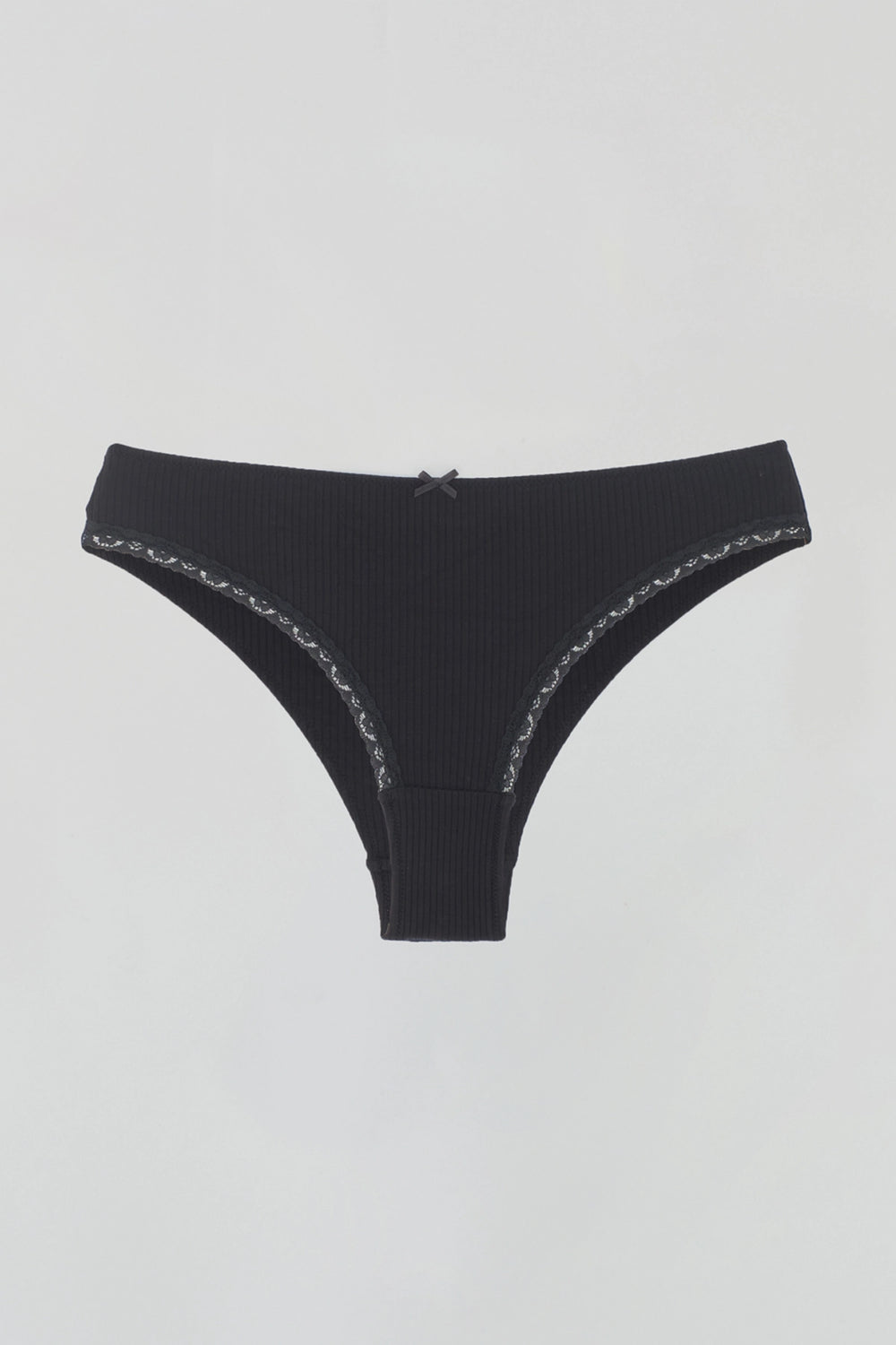 Siyah Dantel Detaylı Slıp