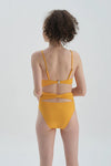 Sarı Halter Yaka Bikini Üst