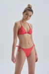 Kırmızı Üçgen Küçük Bikini Üst