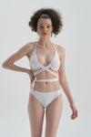 Beyaz Maksimum Toparlayıcı Bikini Üst