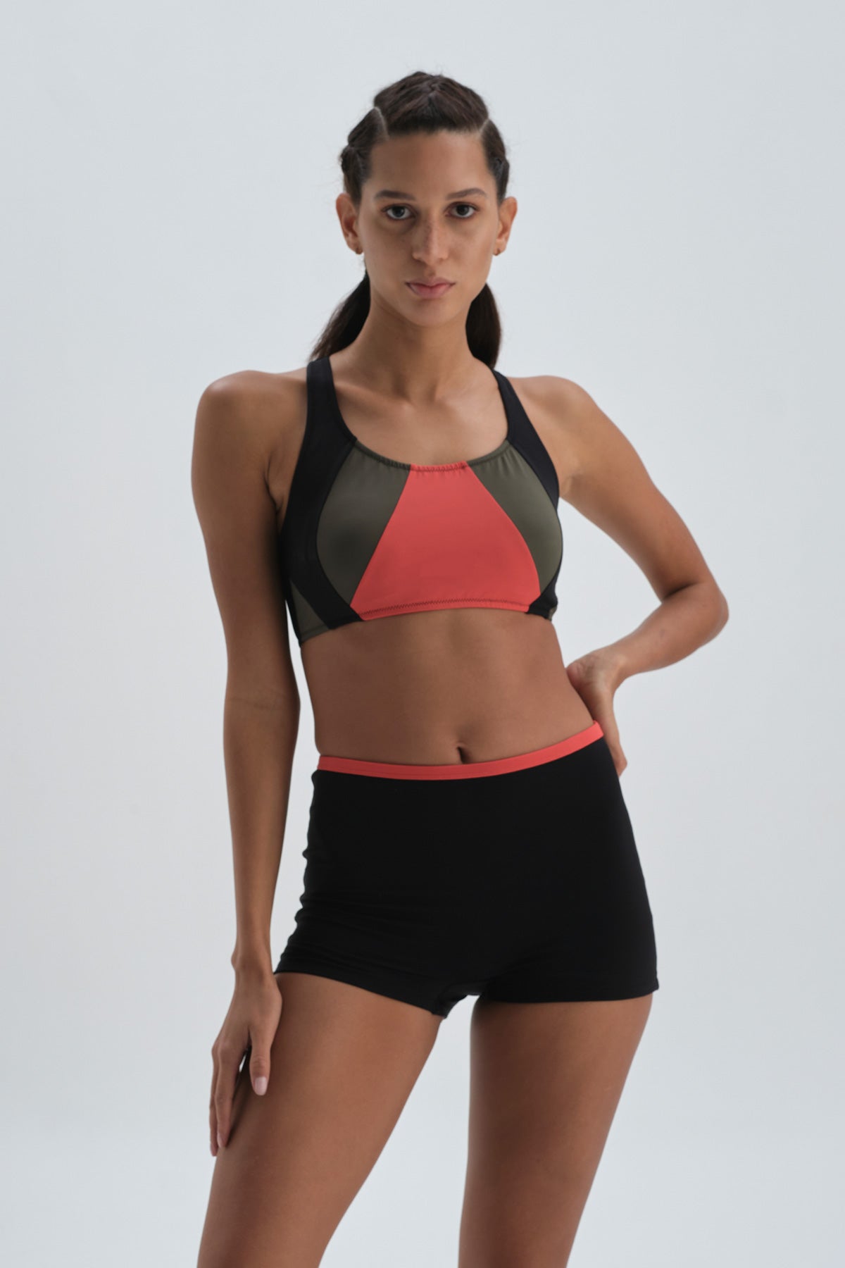 Siyah Yüzücü Bikini Üst