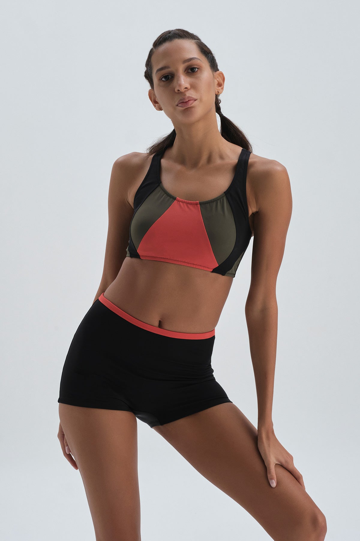 Siyah Yüzücü Bikini Üst