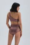 Bronz Tek Omuz Bikini Üst