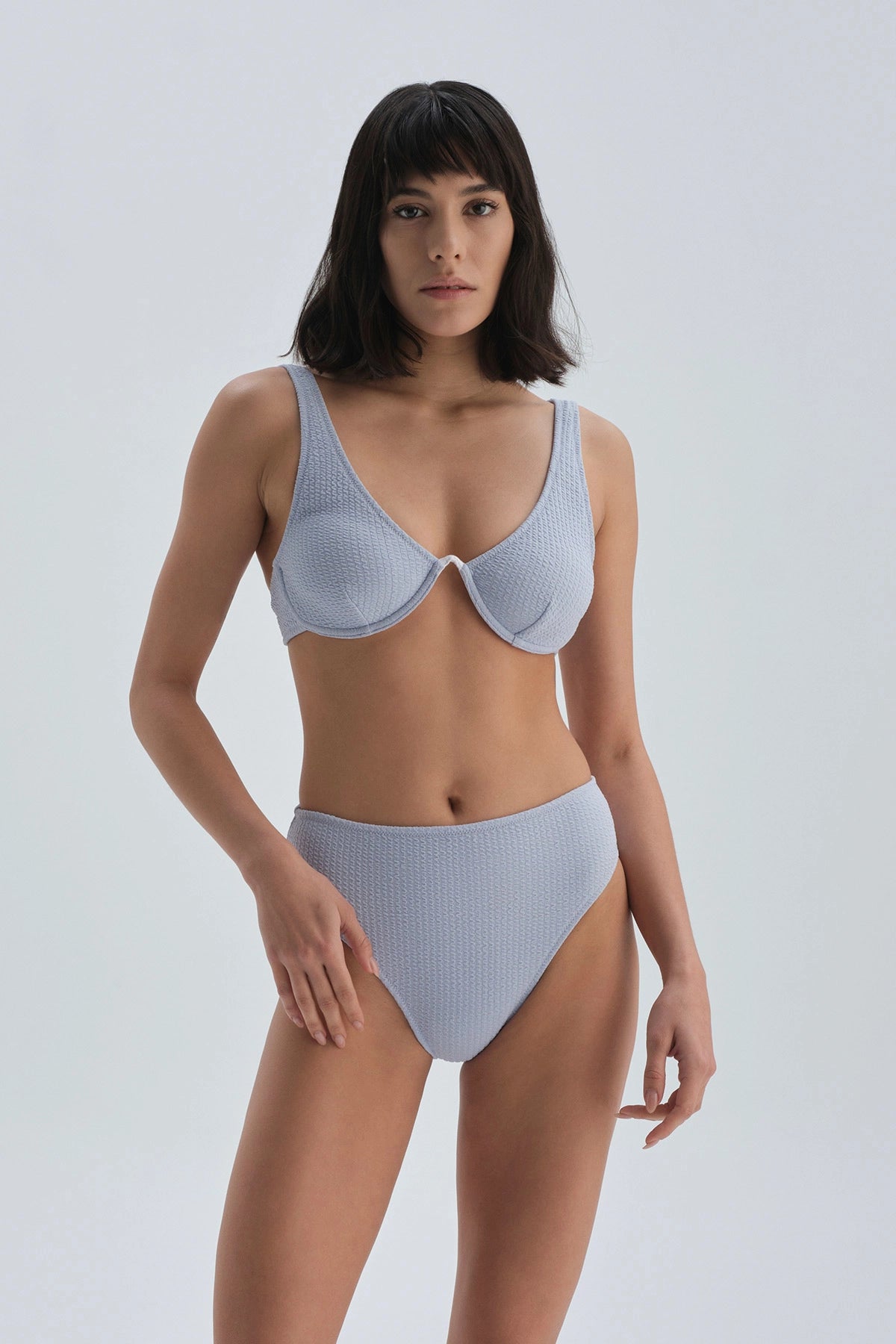 Leylak V Tel Leylak Bikini Üst