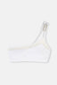 Beyaz Tek Omuz Bikini Üst