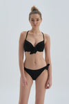 Siyah Bağcıklı Bikini Alt
