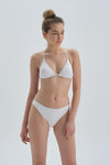 Beyaz Düşük Bel Bikini Alt