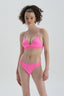 Neon Pembe Düşük Bel Neon Bikini Alt