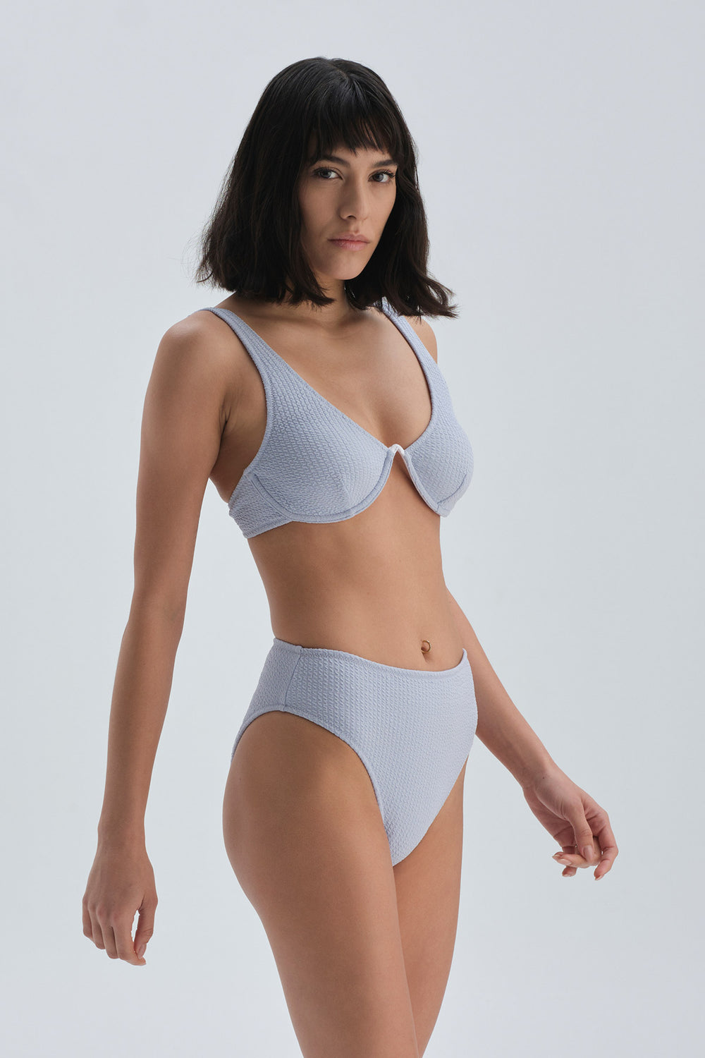 Leylak Yüksek Bel Leylak Bikini Alt