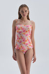 Sarı - Pembe Normal Bel - Bikini Alt