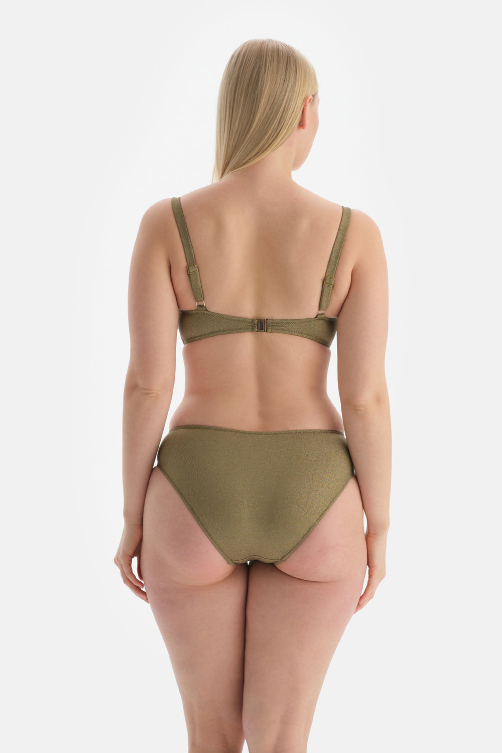 Yeşil Kaplı Toparlayıcı Yüksek Bel Bikini Altı