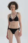 Siyah Bağcıklı Bikini Alt