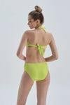 Fıstık Yeşili Toparlayıcı Yüksek Bel i Bikini Alt
