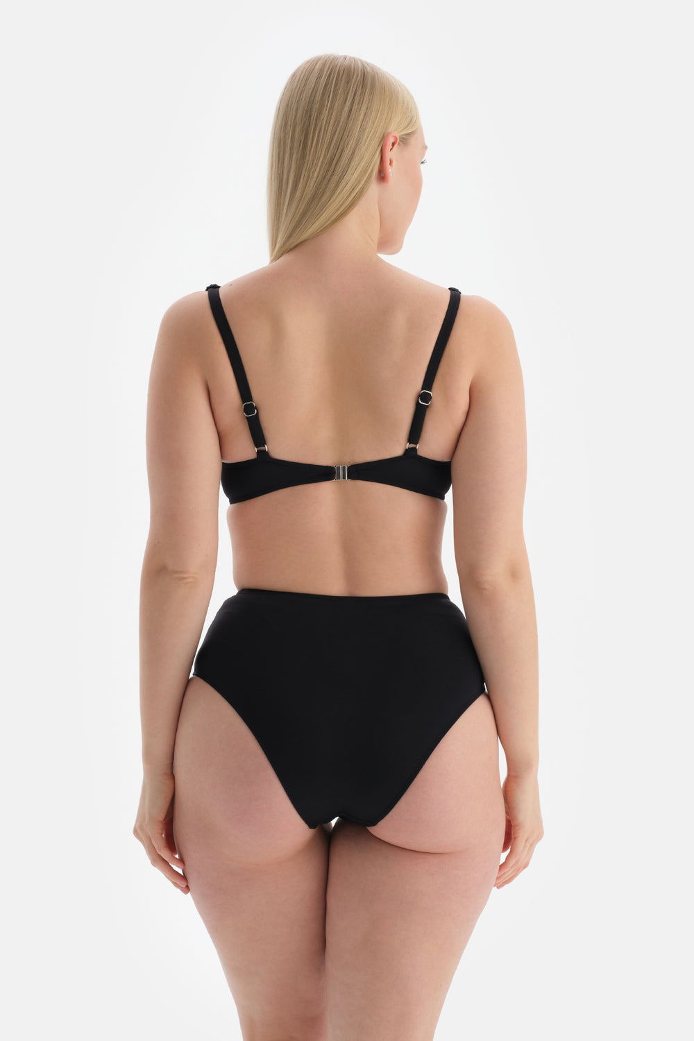 Siyah Toparlayıcı Yüksek Bel Bikini Altı