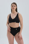 Siyah Toparlayıcı Yüksek Bel Bikini Altı