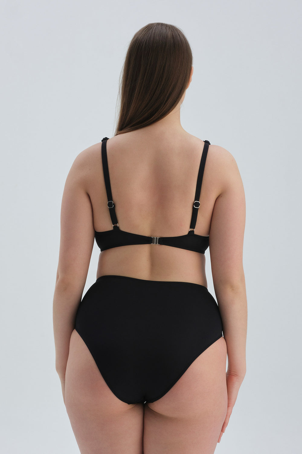 Siyah Toparlayıcı Yüksek Bel Bikini Altı