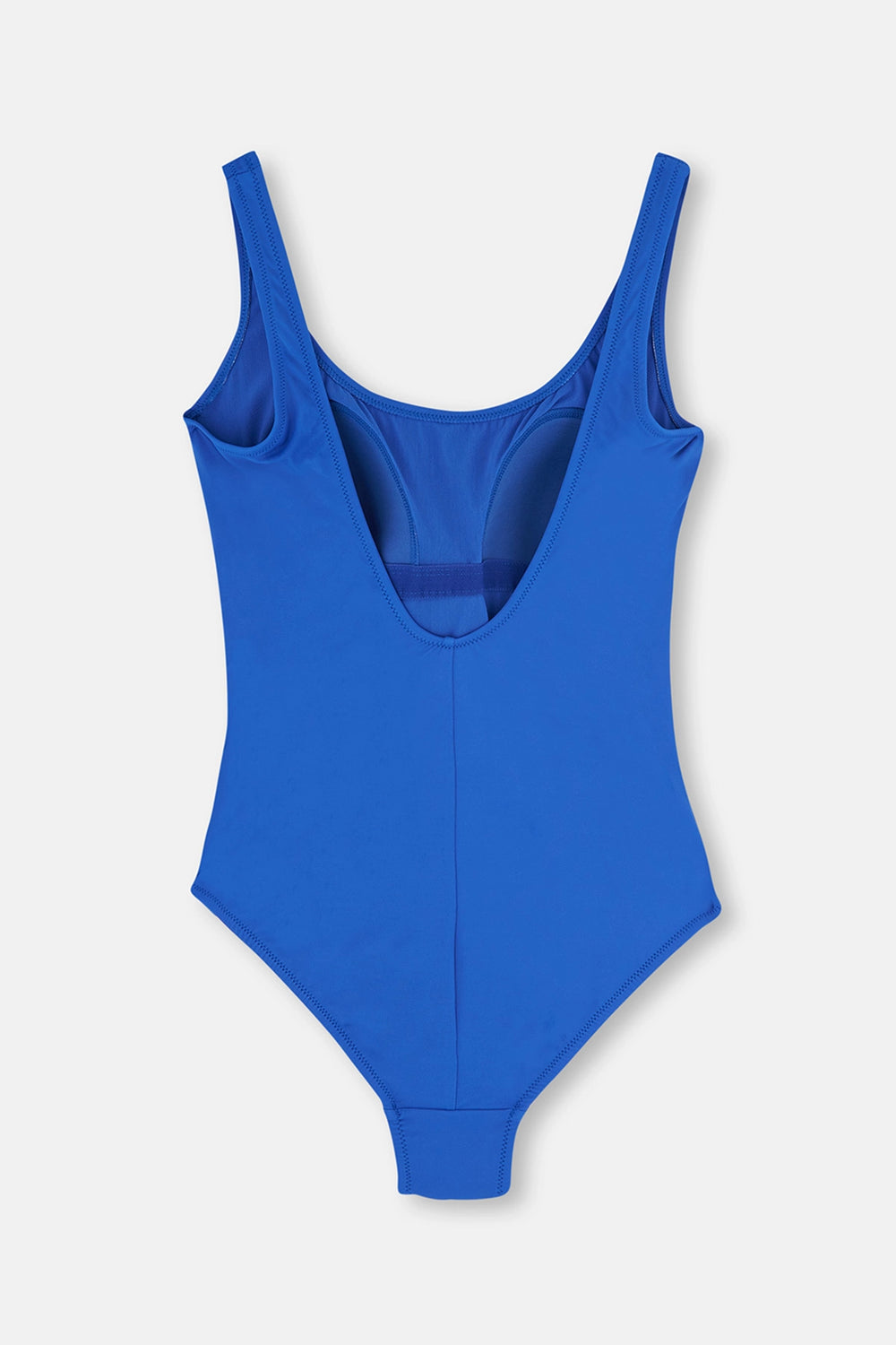 Sax Kaplı U Yaka Kalın Askılı Mayo