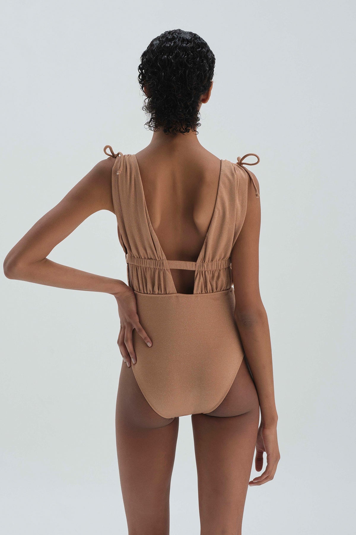 Camel Kapsız Dekolte Mayo