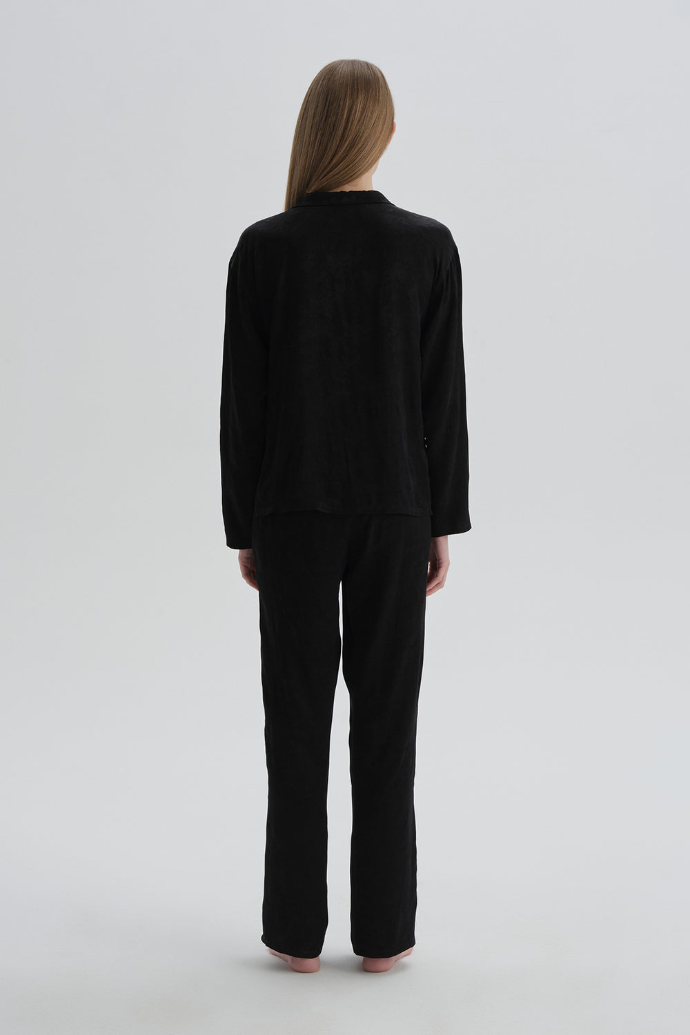 Siyah Pamuklu Pijama Altı