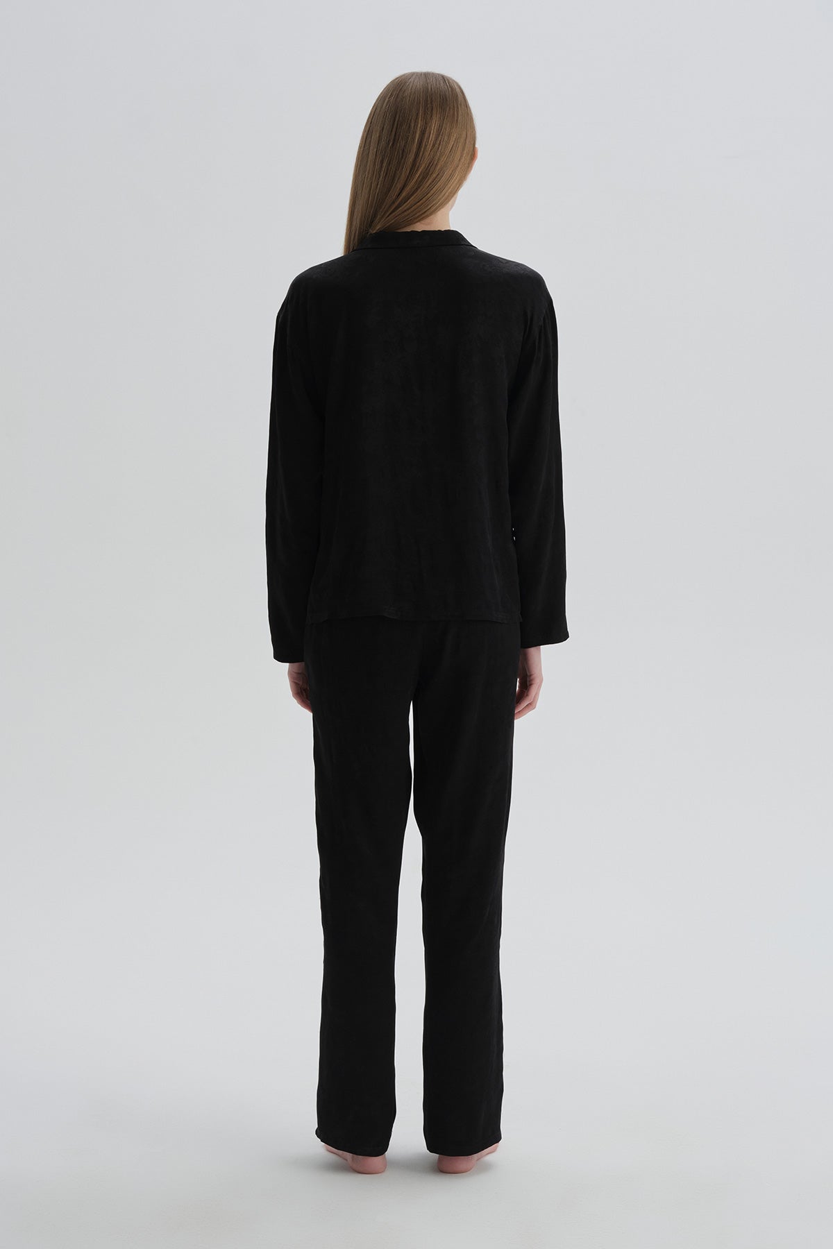 Siyah Pamuklu Pijama Altı