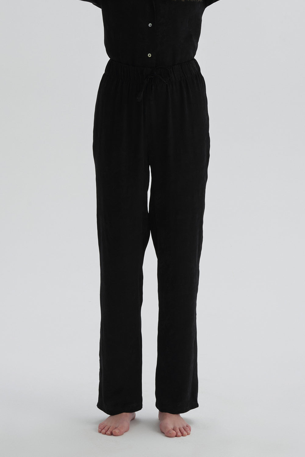 Siyah Pamuklu Pijama Altı