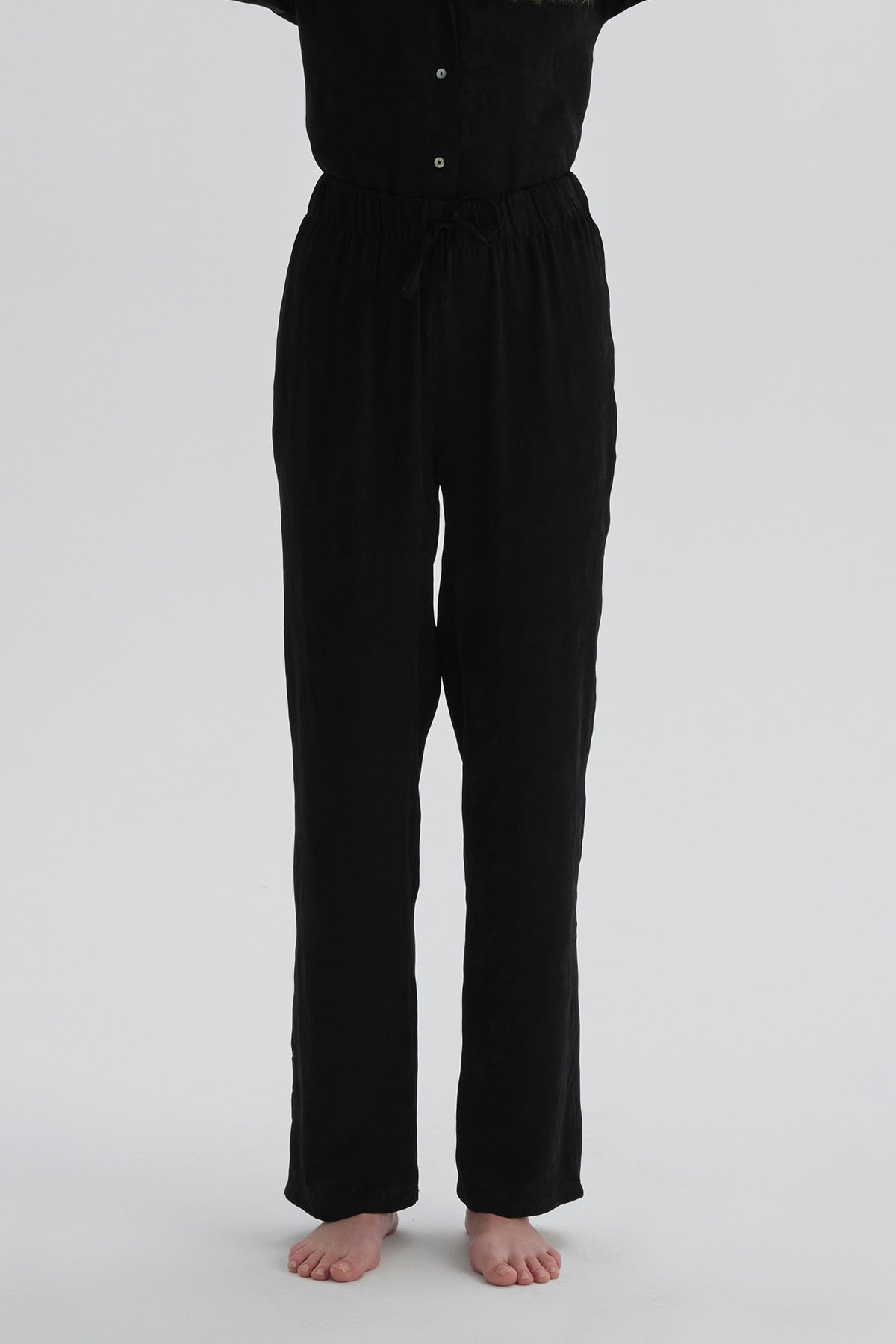 Siyah Pamuklu Pijama Altı