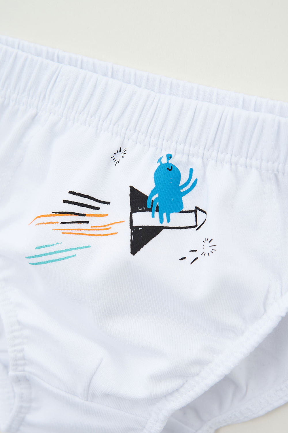 Siyah Beyaz 3'lü Slip