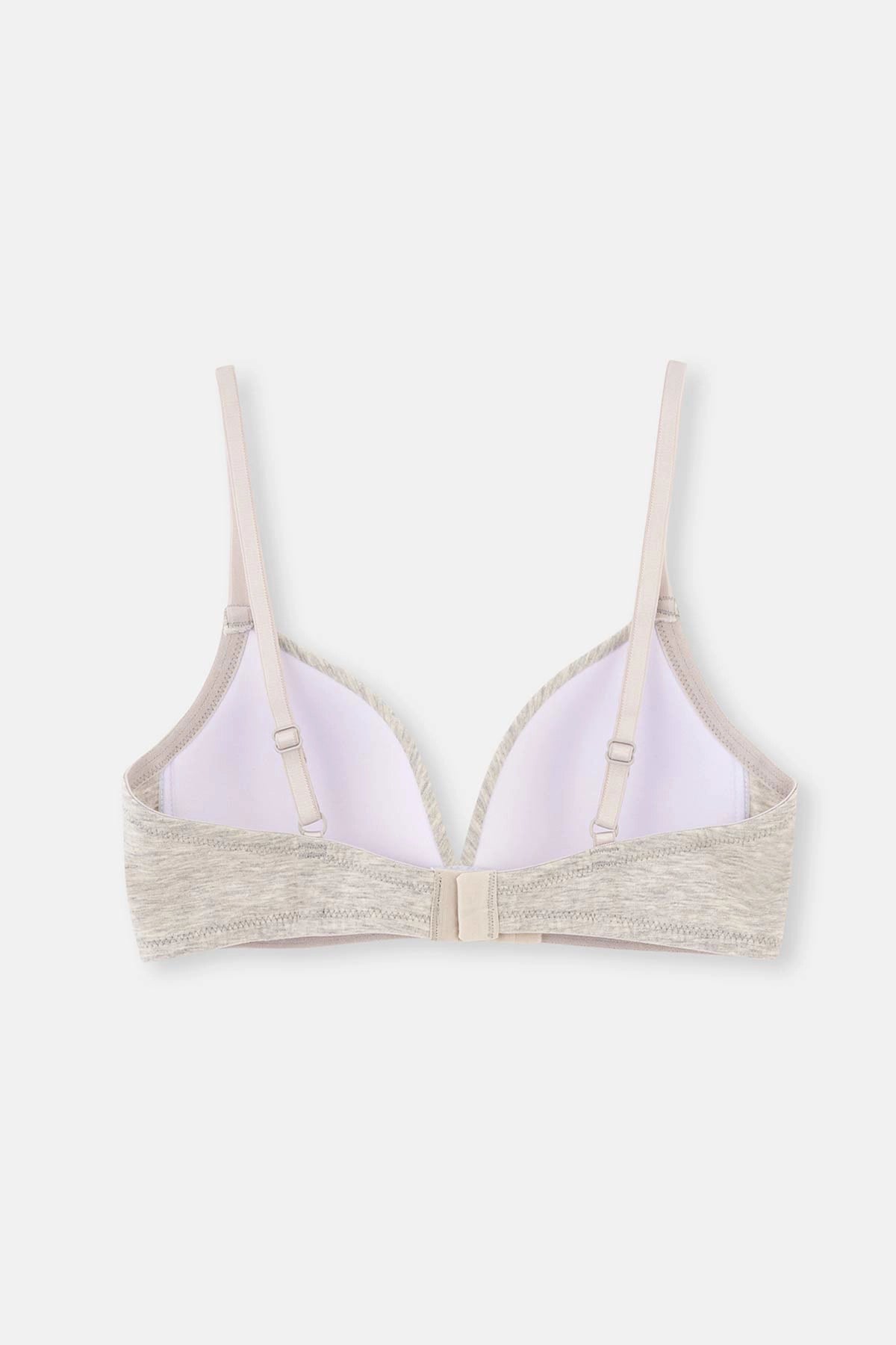 Beyaz -Gri 2 Li Sütyen