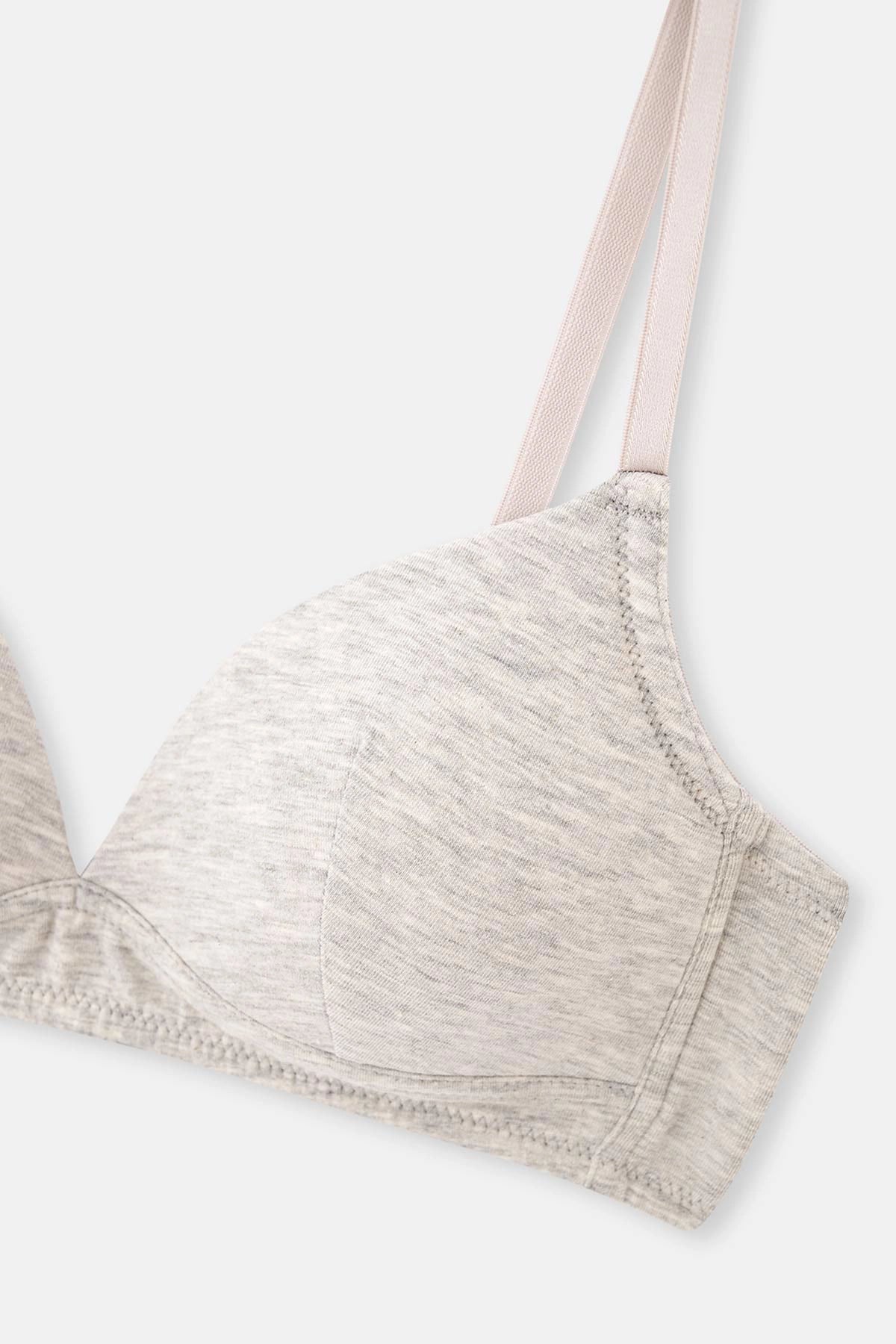 Beyaz -Gri 2 Li Sütyen