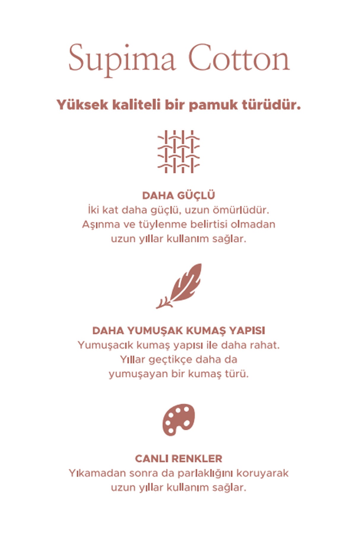 Beyaz Kısa Kollu Supima® Pamuklu T-Shirt