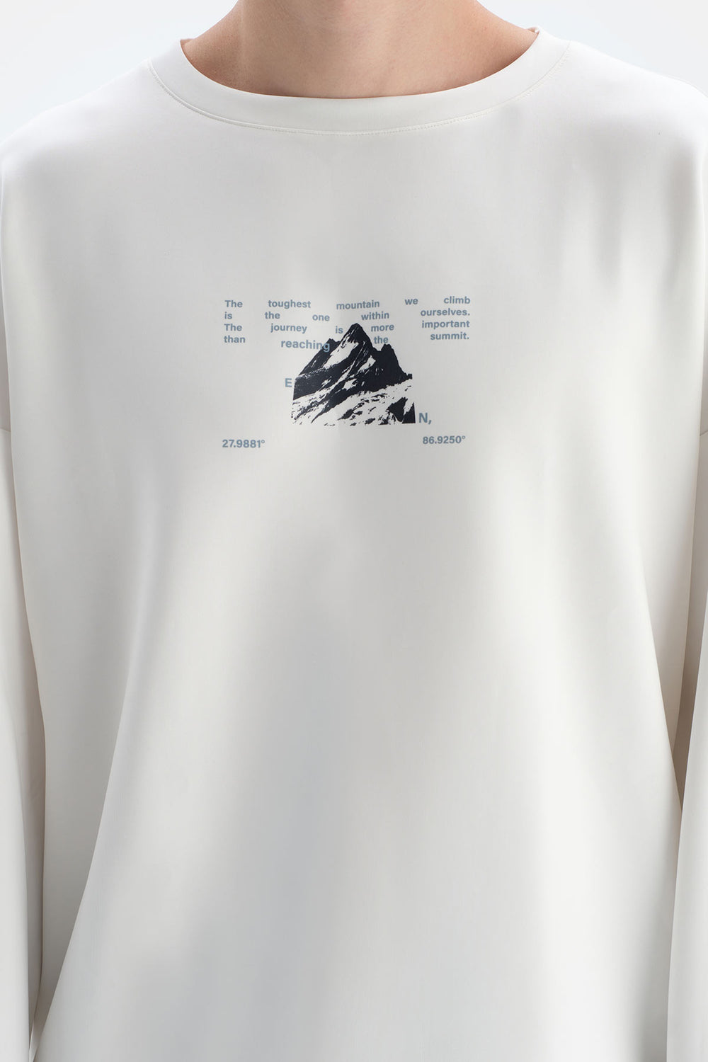 Ekru Dagi Active Bisiklet Yaka Sweatshirt