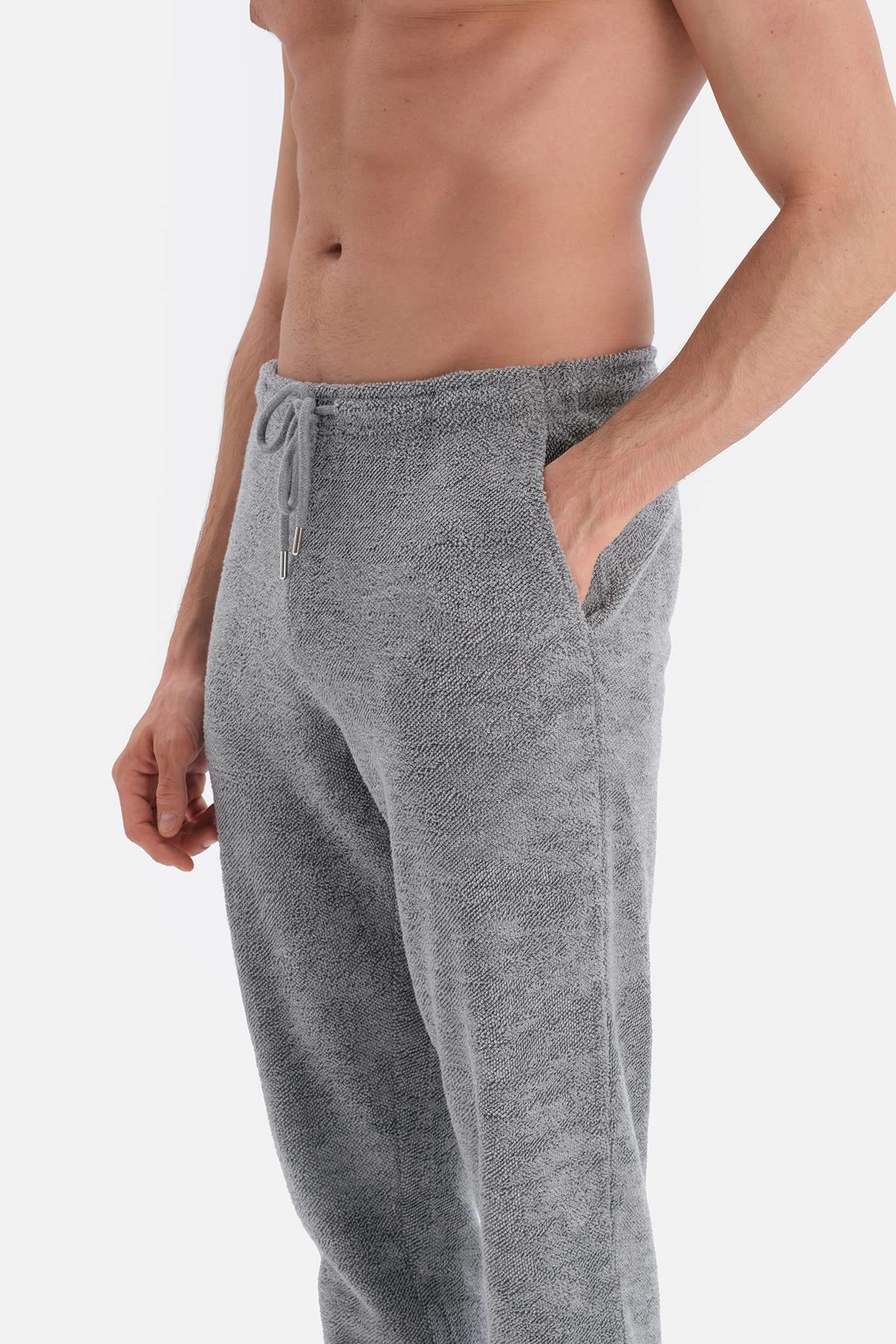 Gri Jakarlı Jogger Eşofman Altı