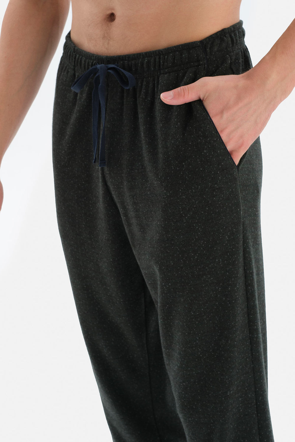 Yeşil Uzun Kol Bisiklet Yaka Pijama Takımı