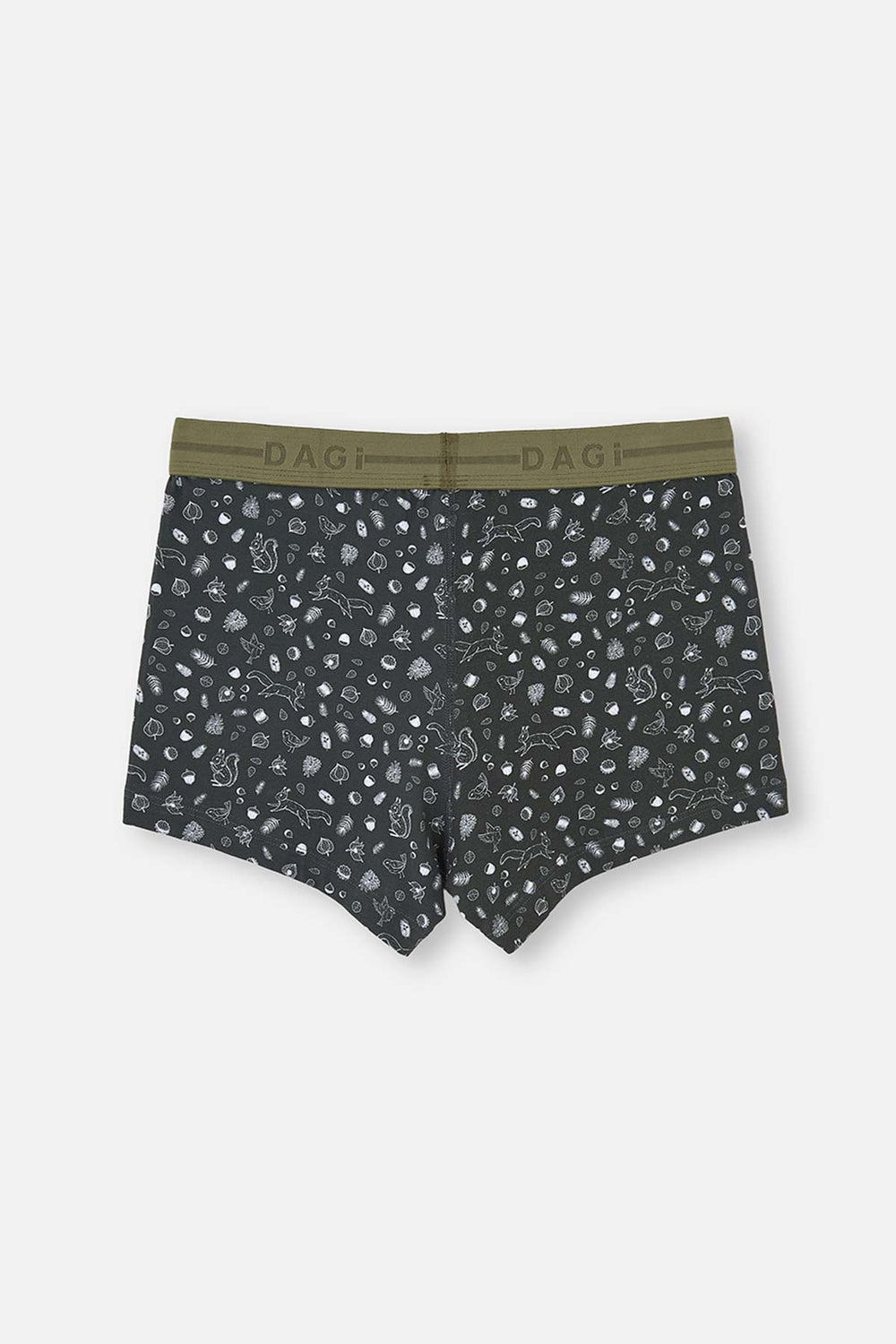 Haki Desenli Pamuklu Boxer