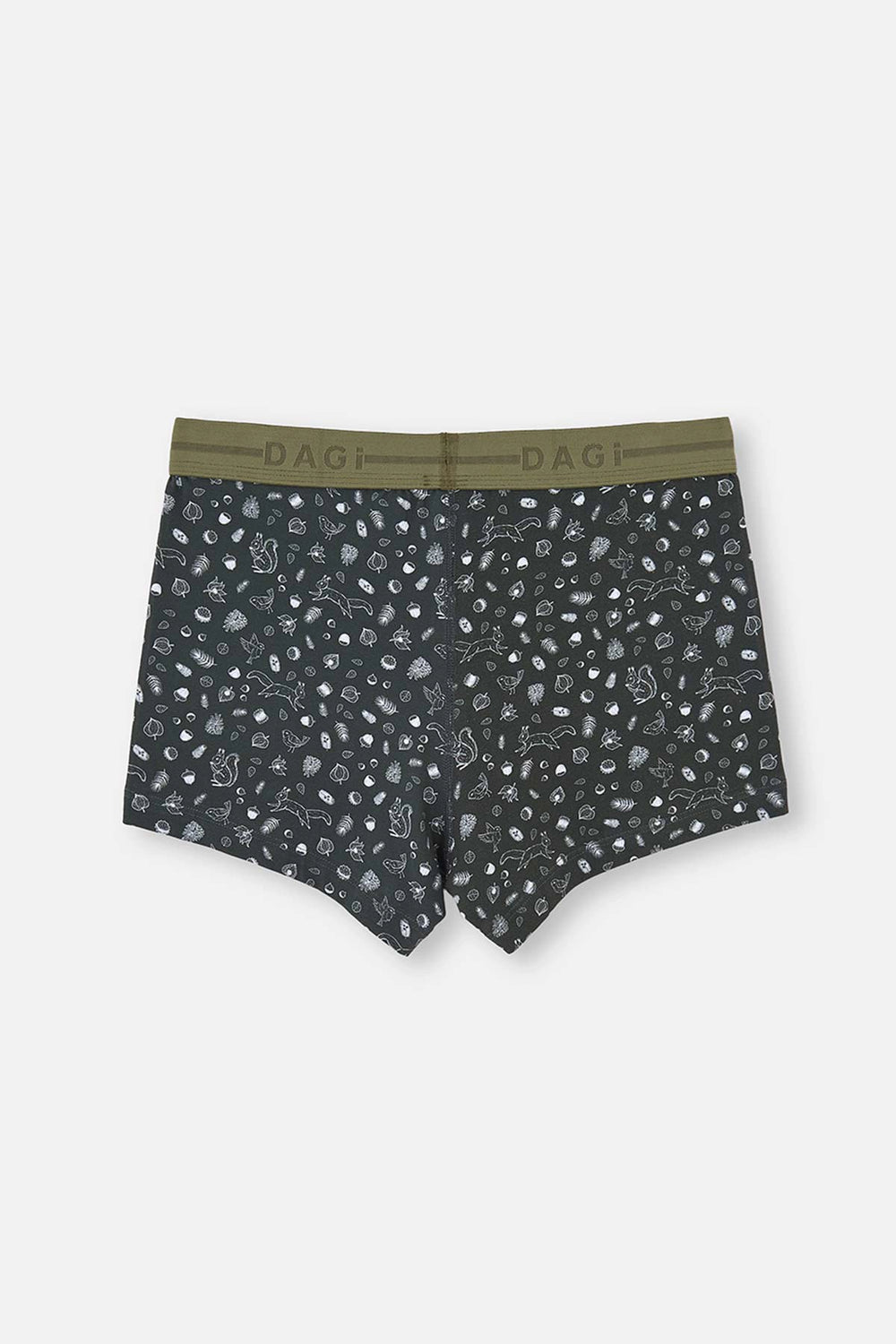 Haki Desenli Pamuklu Boxer