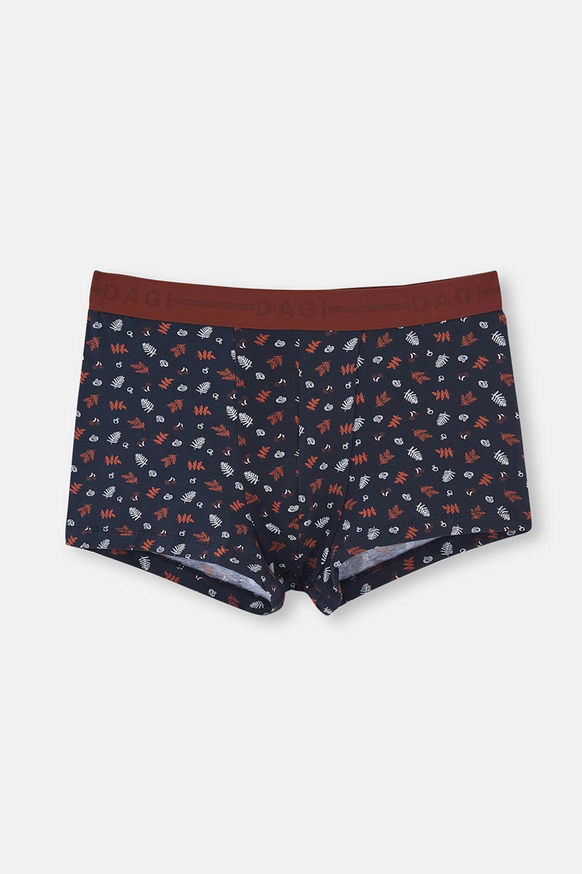 Lacivert Desenli Boxer