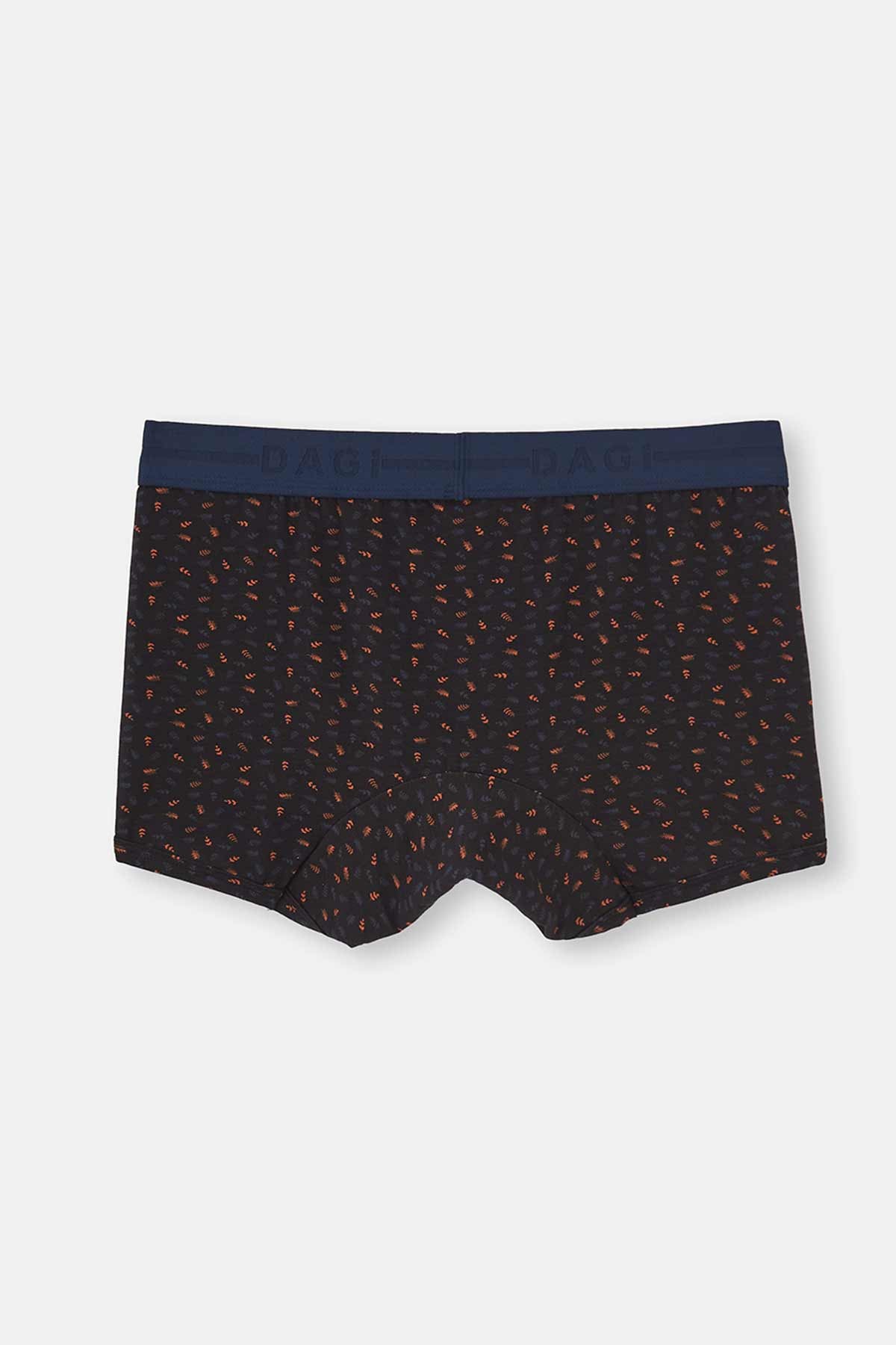 Lacivert Desenli Micro Modal Boxer