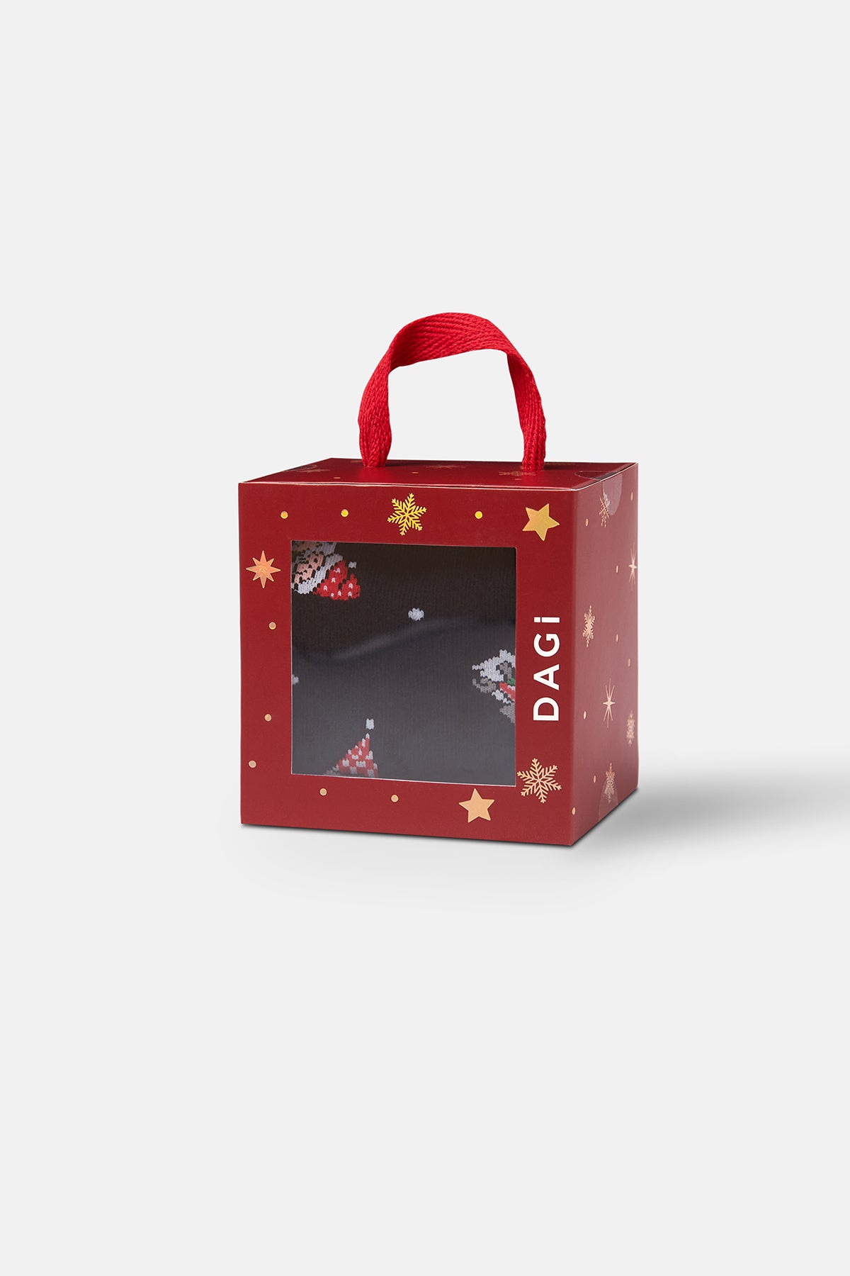 Lacivert Yılbaşı Temalı Soket Çorap