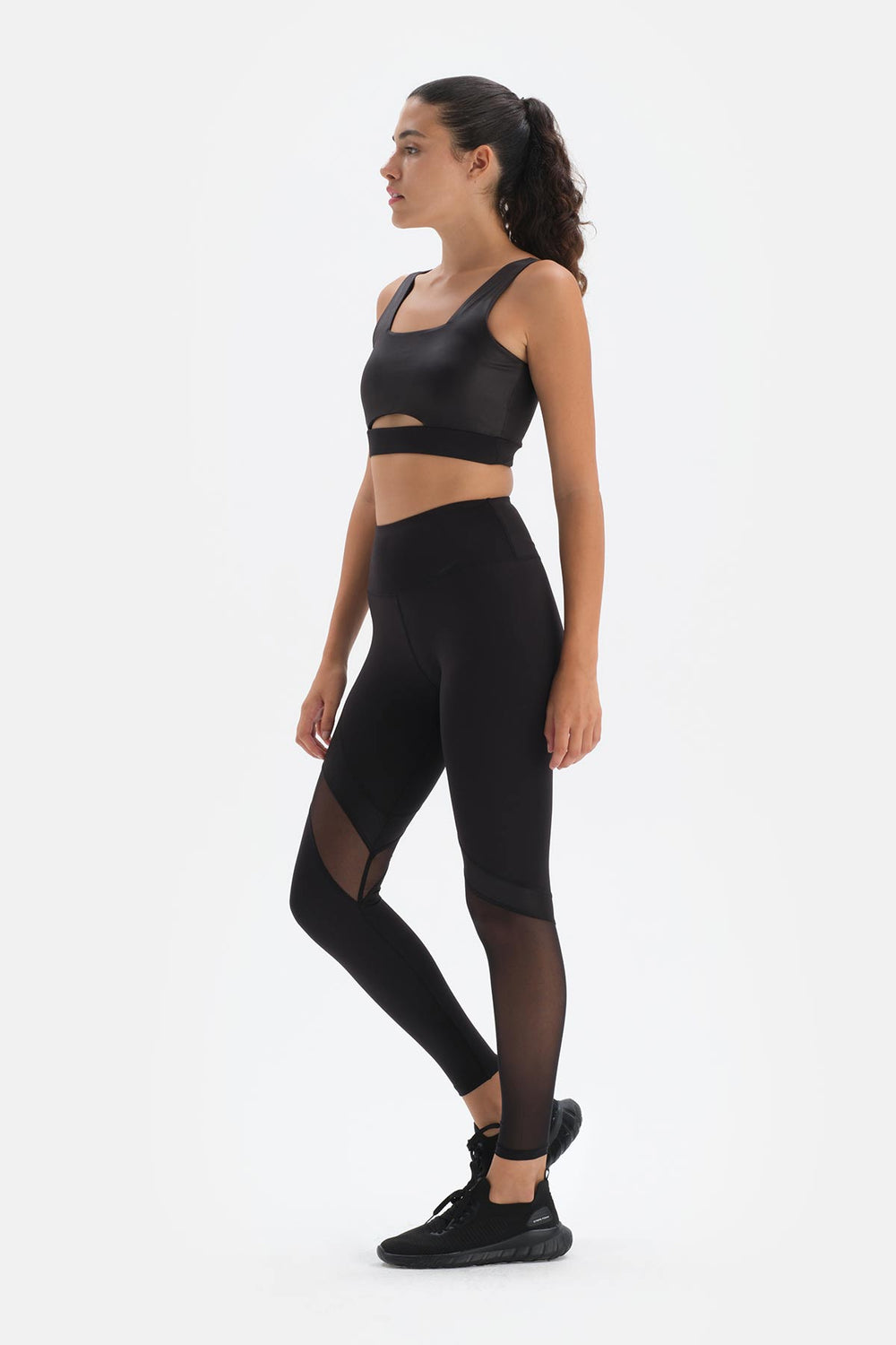 Siyah Dagi Active Parçalı Tayt