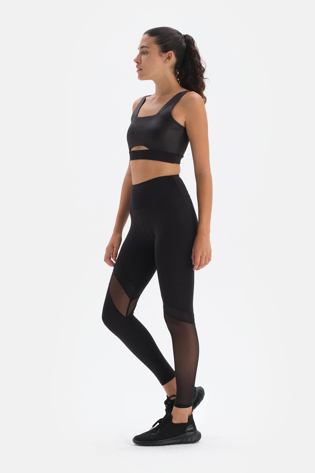 Siyah Dagi Active Parçalı Tayt