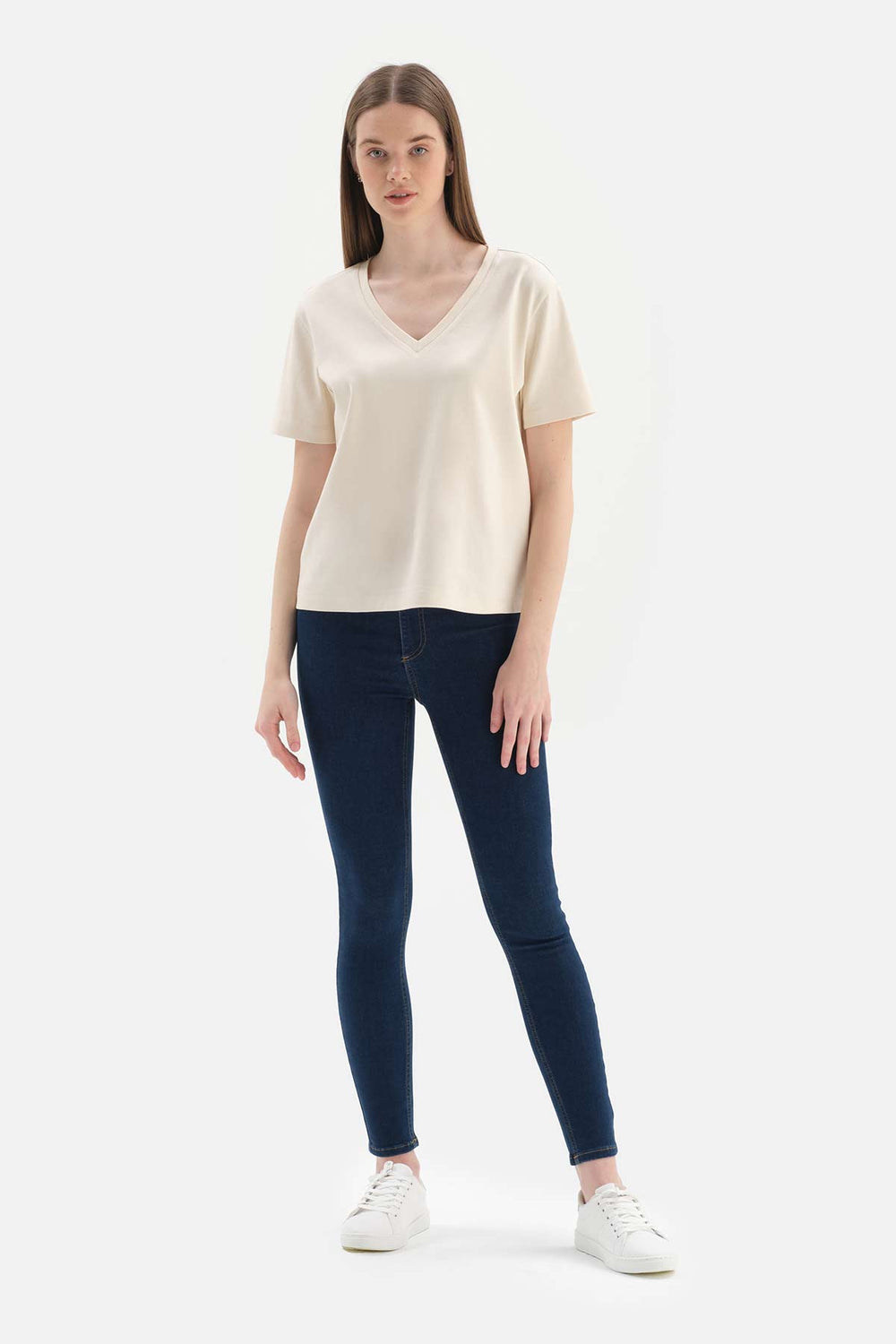 Lacivert Jean Push Up Tayt Pantolon