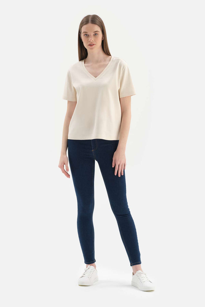 Lacivert Jean Push Up Tayt Pantolon