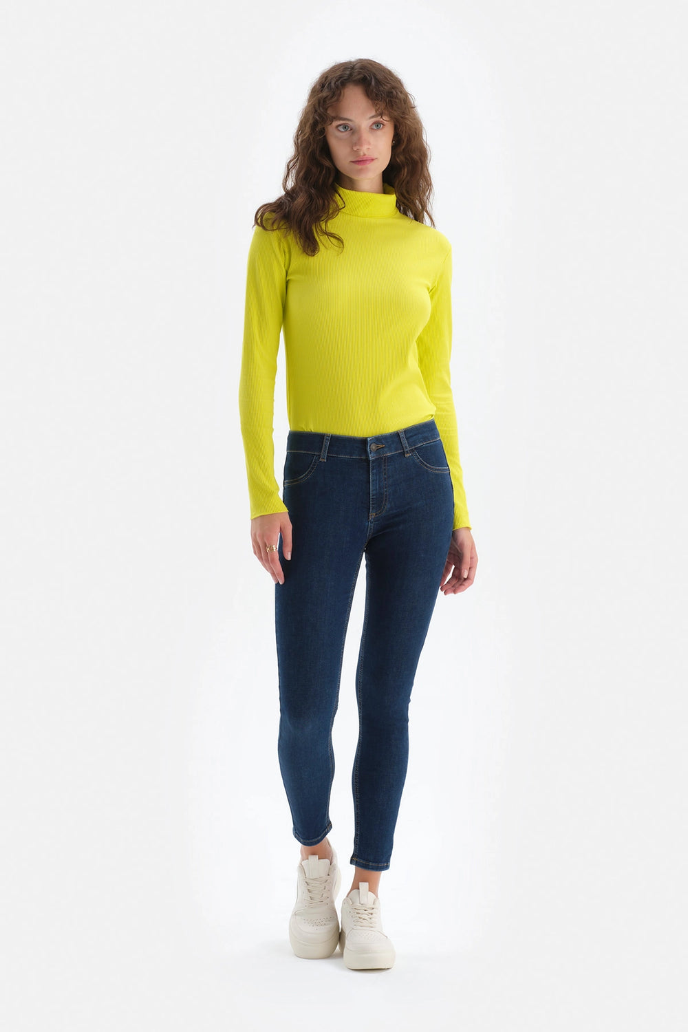 Lacivert Jean Push Up Tayt Pantolon