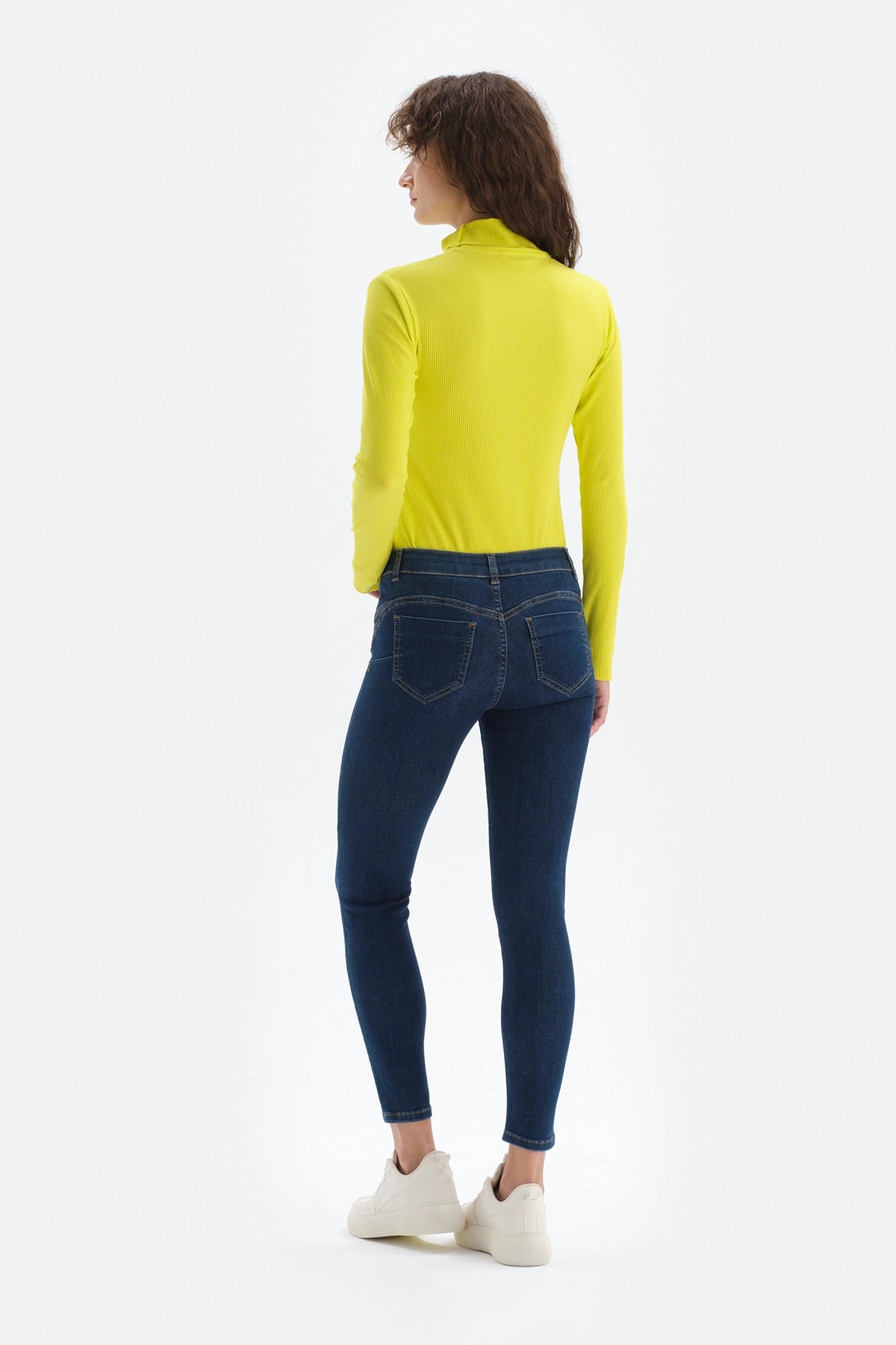 Lacivert Jean Push Up Tayt Pantolon