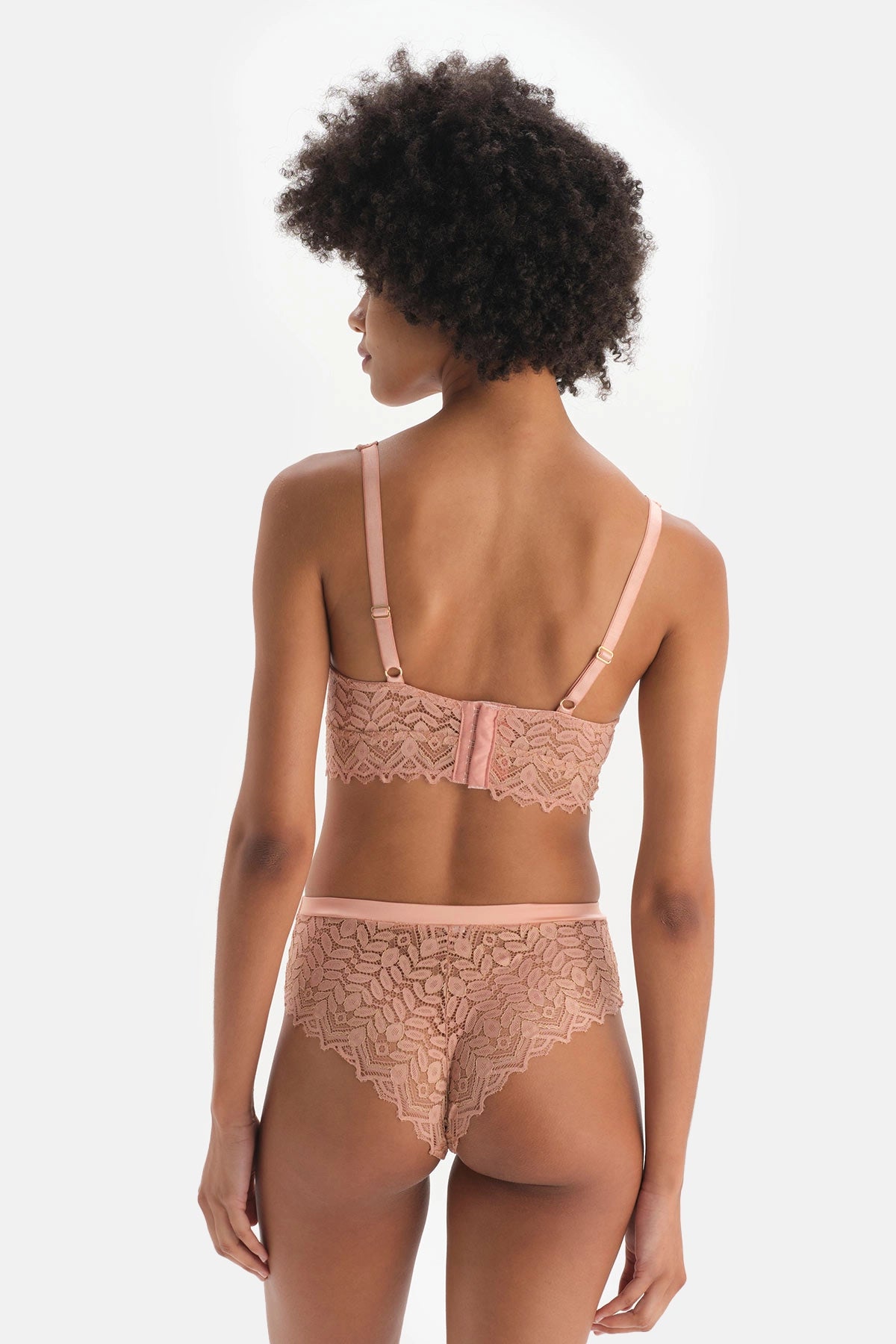 Somon Saten Detaylı Brazilian Külot