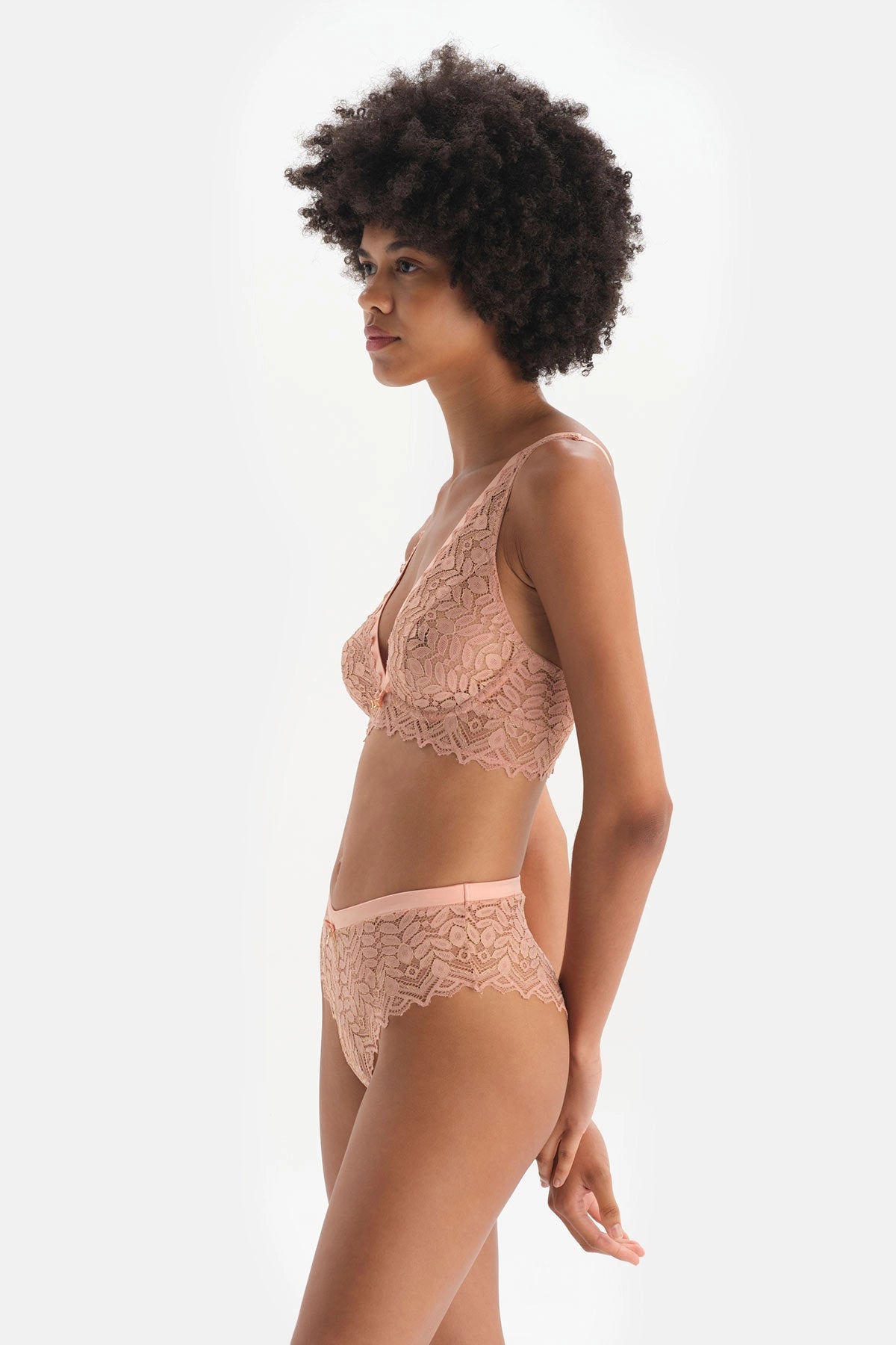 Somon Saten Detaylı Brazilian Külot